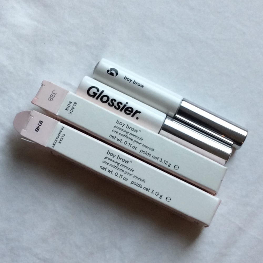 New Glossier Boy Brow (Black and Clear)